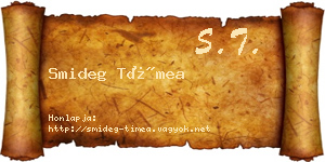 Smideg Tímea névjegykártya